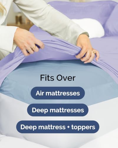 CGK Linens 2 Pack Extra Deep Cal King Fitted Sheets - Image 7