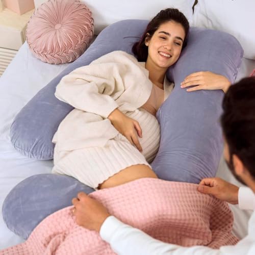 U-Shaped Pregnancy Pillow 57-inch Full Body Maternity Pillow - Image 5