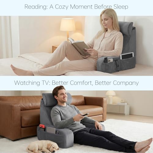 ENITYA 19" Reading Pillow for Bed - Image 5
