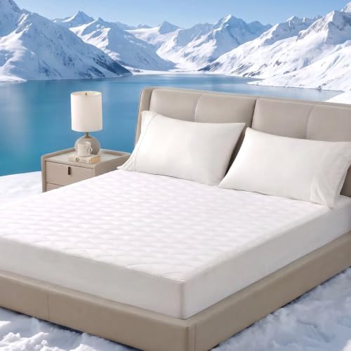 Cozy Bliss Cooling Mattress Pad Queen, Waterproof Mattress Topper by CozyBliss