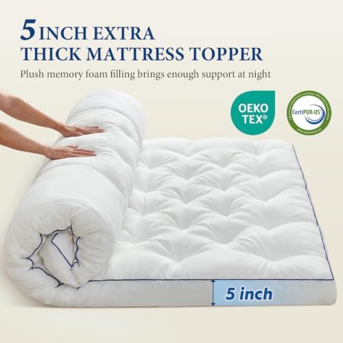 5 Inch King Gel Memory Foam Mattress Topper - Image 4