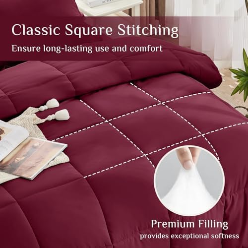 JOLLYVOGUE California King Comforter Set, Ultra-Soft Bed in a Bag Cal King Size - Image 3