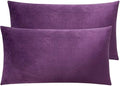 NTBAY King Velvet Pillowcases by NTBAY