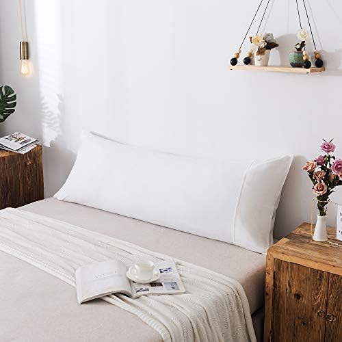 H HOUSEHOLD 100% Jersey Knit Cotton Body Size Pillowcases Set of 1, Super Soft by HHOUSEHOLD