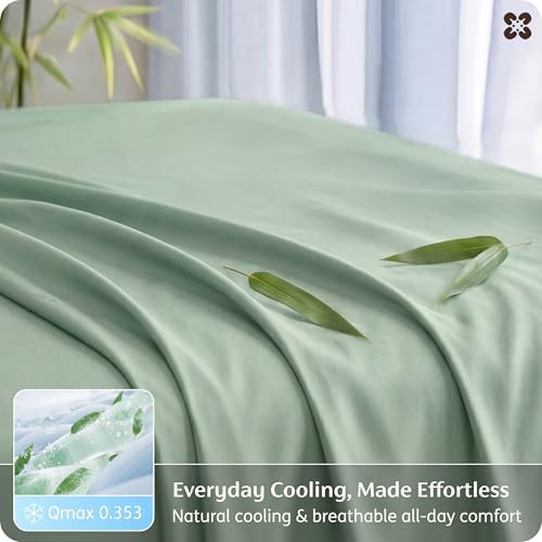 Bedsure PureWoven 100% Rayon Derived from Bamboo, Queen Sheets, 4 Pieces - Image 4