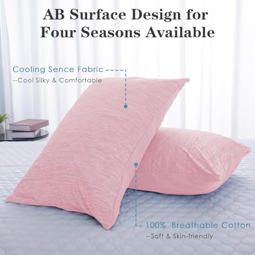 CHOSHOME Cooling Pillow Cases Zipper Pillow Covers Q-Max > 0.45 Zippered - Image 4