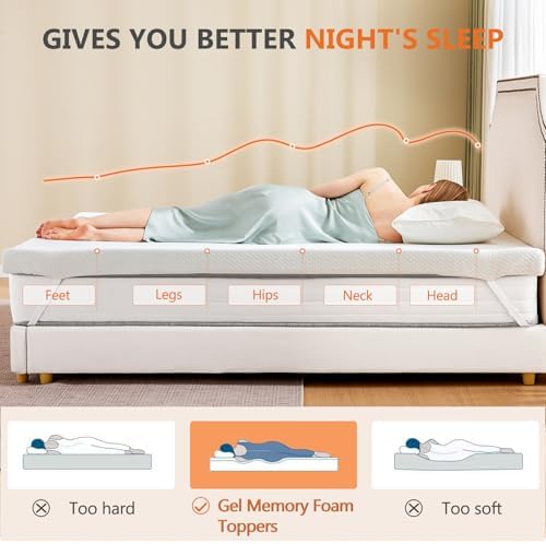 Sweetcrispy Memory Foam Mattress Topper King - Image 5