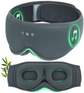 Bamboo Cotton Sleep Mask with Bluetooth, Zero Eye Pressure Sleep Headphones by BeMyLady