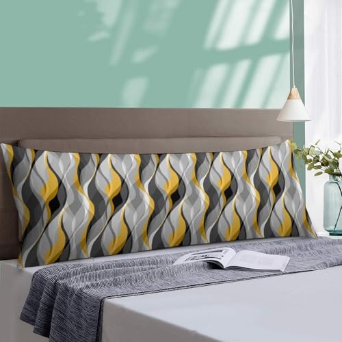 Modern Geometric Lines Body Pillow Cover Pillowcase - Image 4