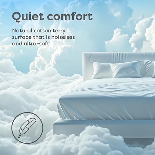 HOSPITOLOGY PRODUCTS King Mattress Protector Hypoallergenic Natural Cotton - Image 5