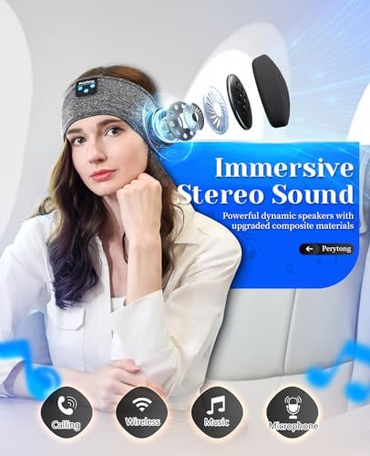 Sleep Mask and Bluetooth Sleep HeadphonesSet, Drift Off to Your Favorite Music - Image 3