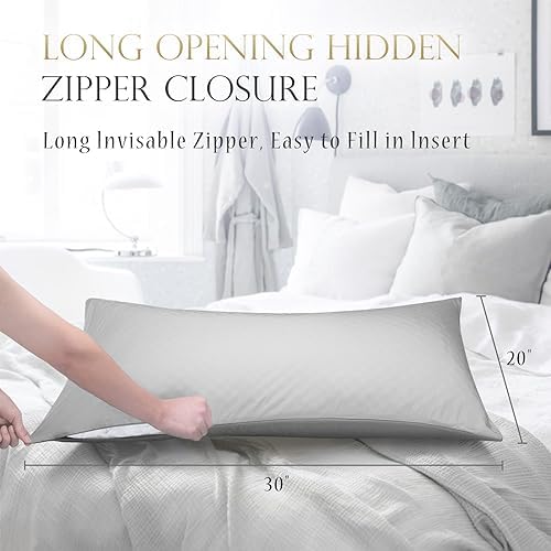 Crescent Curved Side Sleeper Pillowcase Queen 1 Pack 20 * 30 Light Gray - Image 5