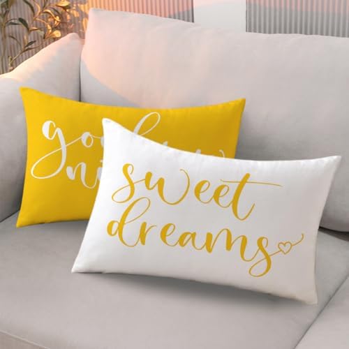 Bedding Decorative Lumbar Pillowcases Sweet Dreams Good Night Cushion Covers - Image 5