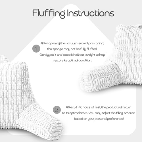 Reading Pillows for Sitting in Bed Adult, Back Rest Pillow for Sitting in Bed - Image 7