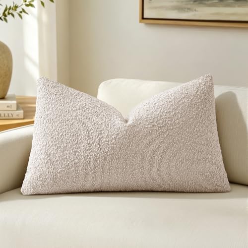 MIULEE Textured Boucle Lumbar Pillow Cover by MIULEE