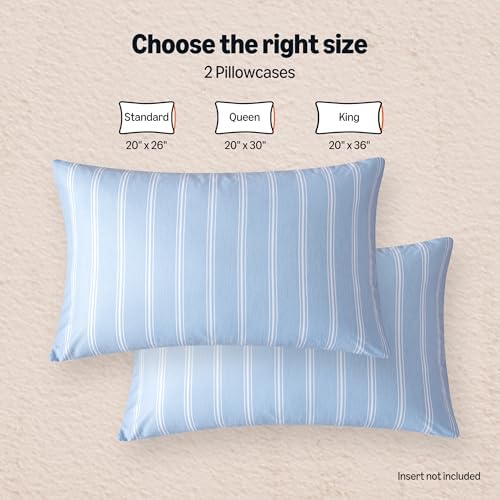 Amazon Basics Stripe Cooling Pillow Cases - Image 5