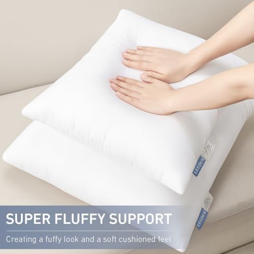 Leeden 12x20 Throw Pillow Inserts Set of 4, Lumbar Pillow Inserts - Image 2