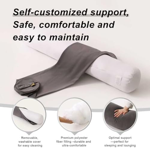 Body Pillow for Adults, Long Round Pillow, Big Cylindrical Pillow, Large Full - Image 4