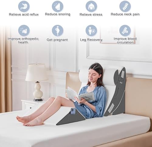 Yojoker 4PCS Orthopedic Bed Wedge Pillow Set - Image 6