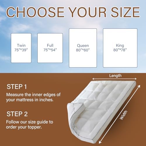 4 Inch Memory Foam Mattress Topper Full - Image 6