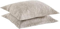 MarCielo 2 Pieces Microfiber Quilted Pillow Shams Soft Pillow Covers by MarCielo