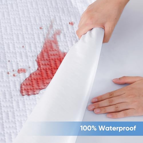Cooling Waterproof Mattress Protector King Size, Mattress Cover 3D Air Fabric - Image 2