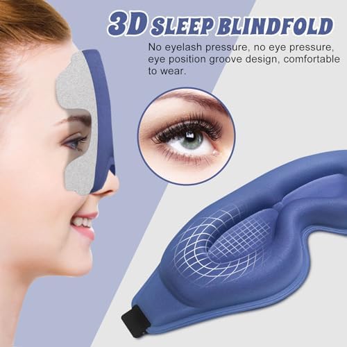 3D Advanced Eye Mask for Sleeping，Ultra Delicate Soft Skin Friendly Eye - Image 2