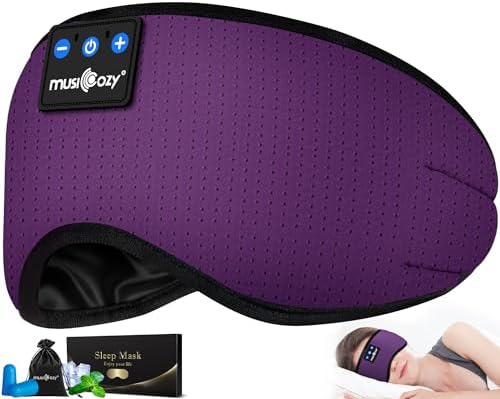 MUSICOZY Sleep Headphones Bluetooth 5.4 Sleep Mask by MUSICOZY