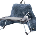 Nestl Fur Reading Pillow with Laptop Lap Desk, Stylish Back Pillow by Nestl