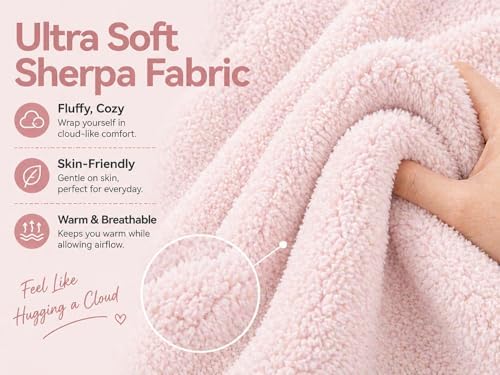 REAFORT Sherpa Body Pillow Cover 21"x54", Zipper Closure - Image 7