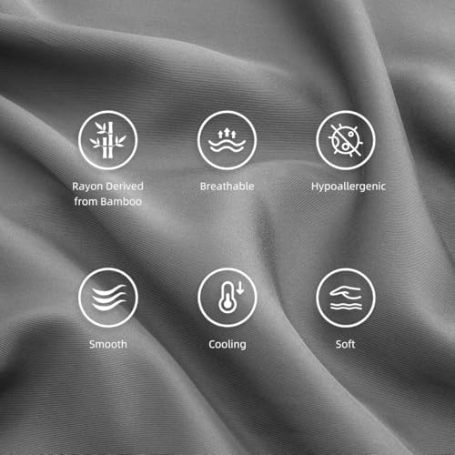 Queen Pillowcases, Cooling Viscose from Bamboo Pillow Covers - Image 5