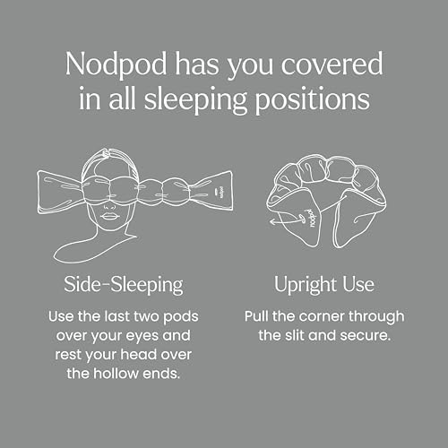 nodpod Patented Gentle Pressure Sleep Mask, Weighted Eye Mask - Image 5
