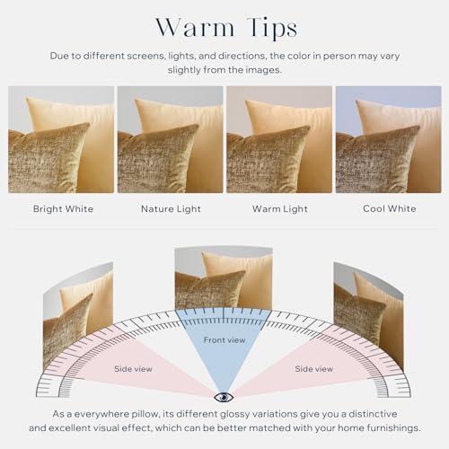Phantoscope Pack of 2 Sparkling Velvet Decorative Solid Throw Decorative Pillow - Image 6