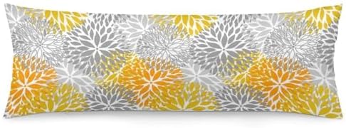 Abstract Dahlia Flower Body Pillow Cover Pillowcase by Unknown