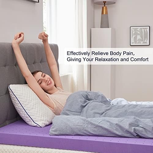 SINWEEK 4 Inch Gel Memory Foam Mattress Topper, Twin XL Size - Image 5