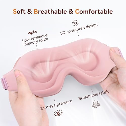 Sleep Mask, EVA BELLE Eye Mask for Men Women, Zero Pressure 3D Sleeping Mask - Image 2