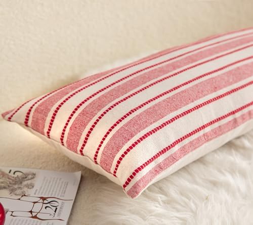 Valentines Lumbar Pillow Covers, Boho Textured Long Accent Pillow Case - Image 2