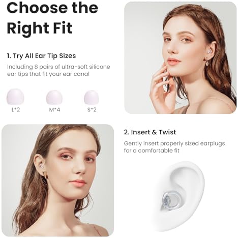 JUSTRVN Ear Plugs for Concert, 2 Pairs of Noise Reduction Earplugs 25dB-30dB - Image 4