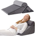 Bedluxe Wedge Pillow Set for After Surgery, Orthopedic Bed Wedge by Bedluxe