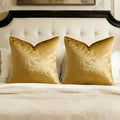 GIGIZAZA Gold Velvet Pillow Covers 26x26 Decorative Pillows Pack of 2 by GIGIZAZAFocusingonhomedecoration