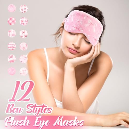 Cuffbow 12 Pcs Plush Sleep Mask - Image 4