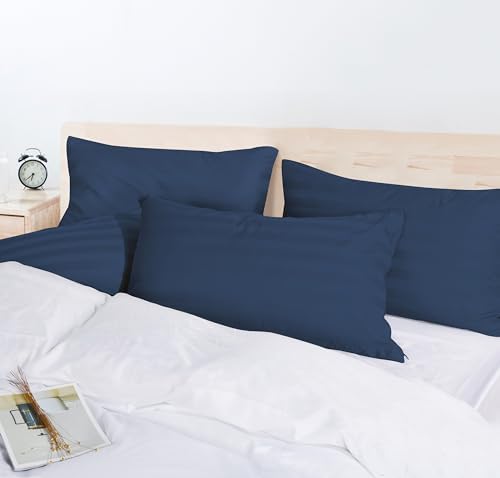 100% Egyptian Cotton Toddler Pillowcases Set of 4, 400 Thread Count Sateen - Image 6