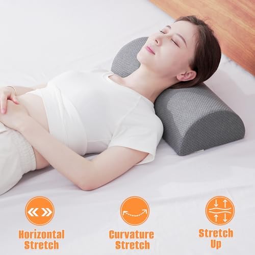 2PCS Knee Pillow for Sleeping, Half Moon Bolster Pillow for Neck, Ankle Foot & - Image 4