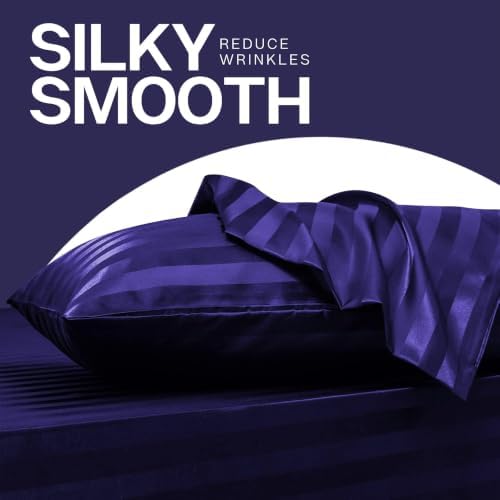 MR&HM Satin Pillowcase 2 Pack, Queen Size 20"x30" - Image 4