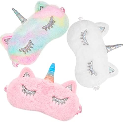 Geyoga 3 Pcs Kids Sleep Mask, Mixed Colors by Geyoga