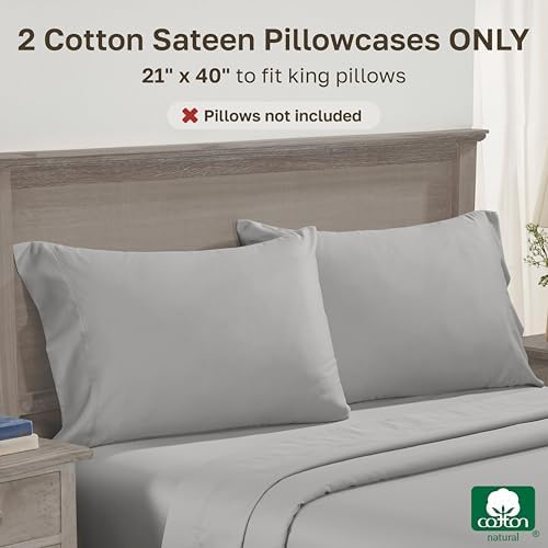 CALIFORNIA DESIGN DEN Luxuriously Soft Hotel Quality 600 Thread Count, 100% - Image 3