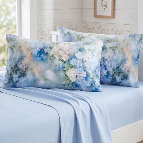 Bedorm 100% Cotton Pillowcases Queen Size Pillow Cases Set of 2 Soft & by Bedorm
