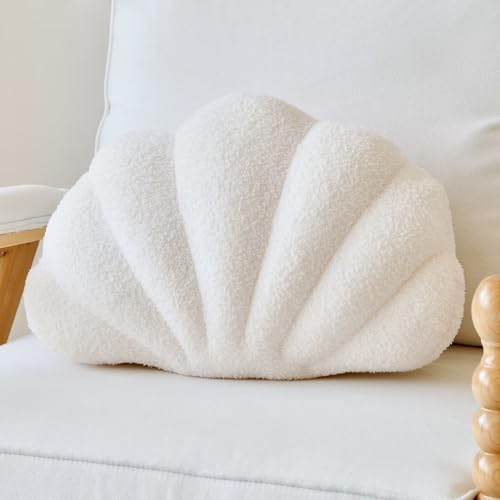 Lfsaaj Seashell Throw Pillows, Shell Shaped Throw Pillows, 18 Inch Soft Home by Lfsaaj