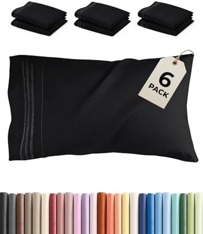 King Standard Pillow Cases Set of 6 by CGKUnlimited
