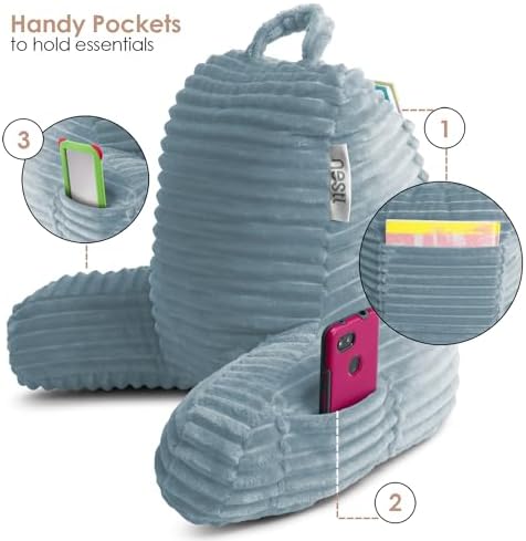 Nestl Stone Blue Reading Pillow - Image 7